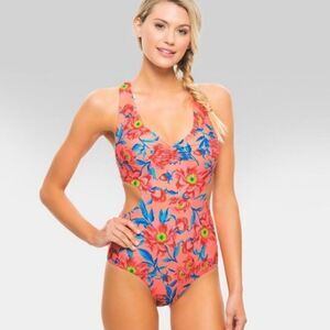 Tori Praver Racer Back Bathing Suit